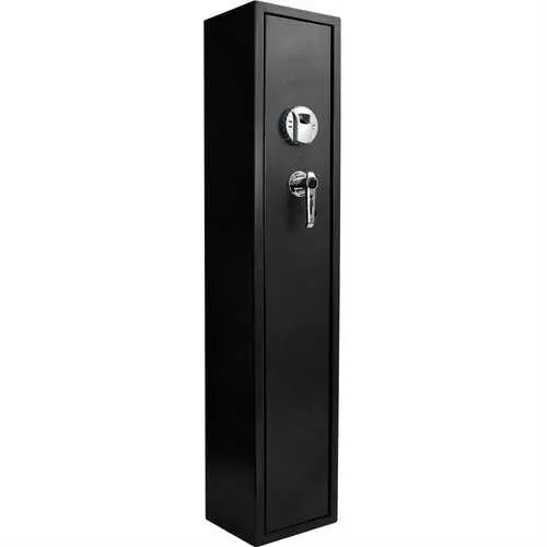 Fingerprint-Enabled Rifle Safe With Backup Keys And Floor Anchoring Points 1