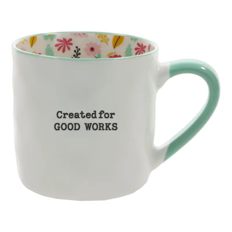 Floral-Interior Ceramic Mug Designed For Meaningful Living 1
