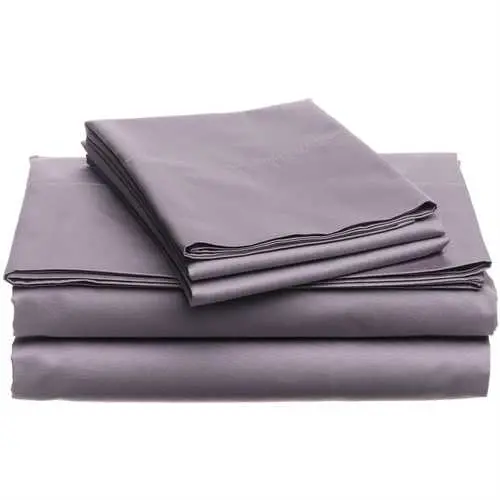 Full Egyptian Cotton Sheet Set – 400-Thread Count In Rich Plum Purple 1