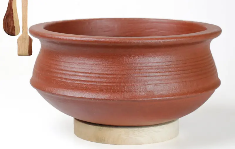 Gas-Stove Safe Traditional Clay Pot – Hand-Formed Mitti Ke Bartan For Holistic Cooking 1