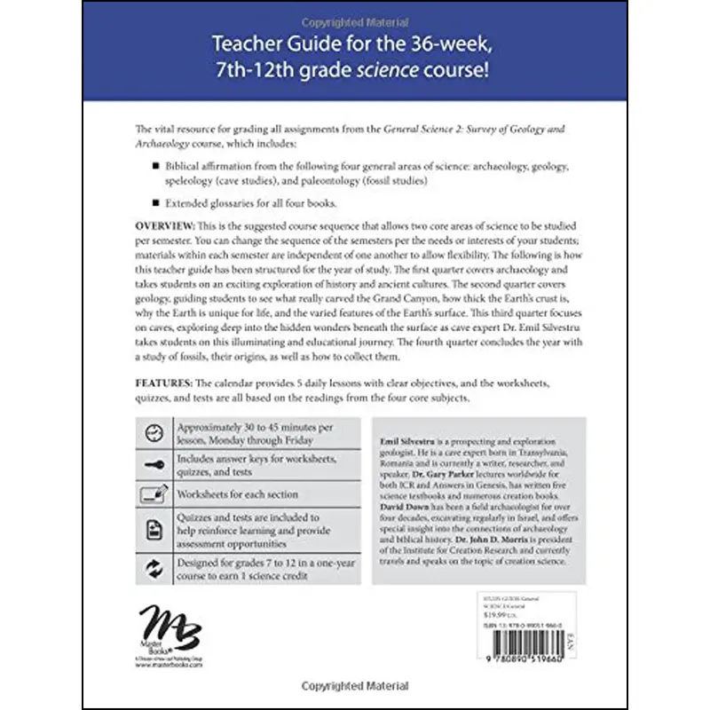General Science 2: Geology And Archaeology Survey — Teacher’S Guide (Paperback) 2
