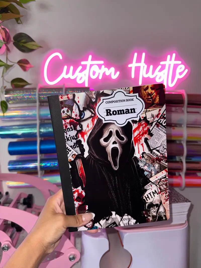 Ghostface-Themed Lined Composition Notebook 1