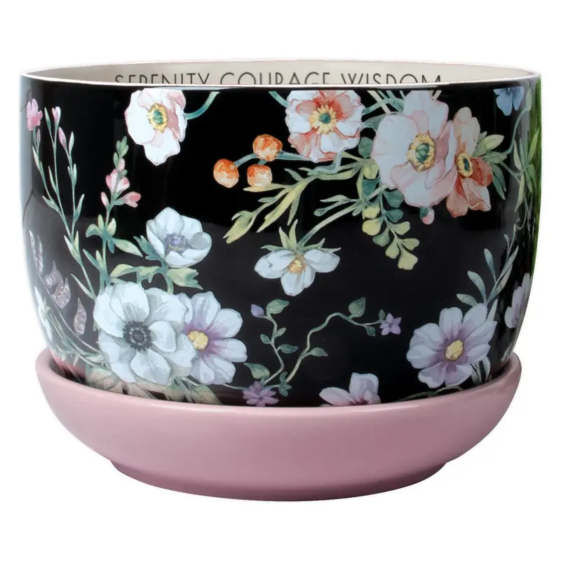God Grant Me Serenity, Courage, And Wisdom: Inspirational Ceramic Planter 1