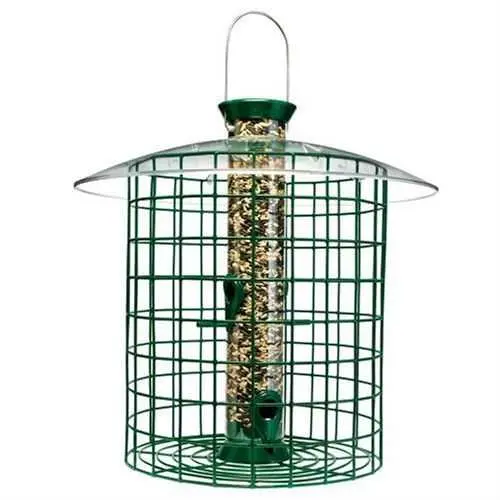 Green Domed Cage Bird Feeder For Outdoor Wild Birds 1