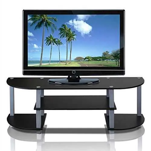Grey-And-Black Contemporary Tv Stand Designed For 42-Inch Screens 1