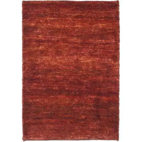 Hand-Knotted Rust Hemp Rug – Vegetable-Dyed Solo Design, 8' X 10' 1