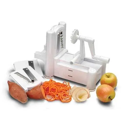 Handheld Spiral Vegetable Slicer – Bpa-Free Plastic Kitchen Tool 1