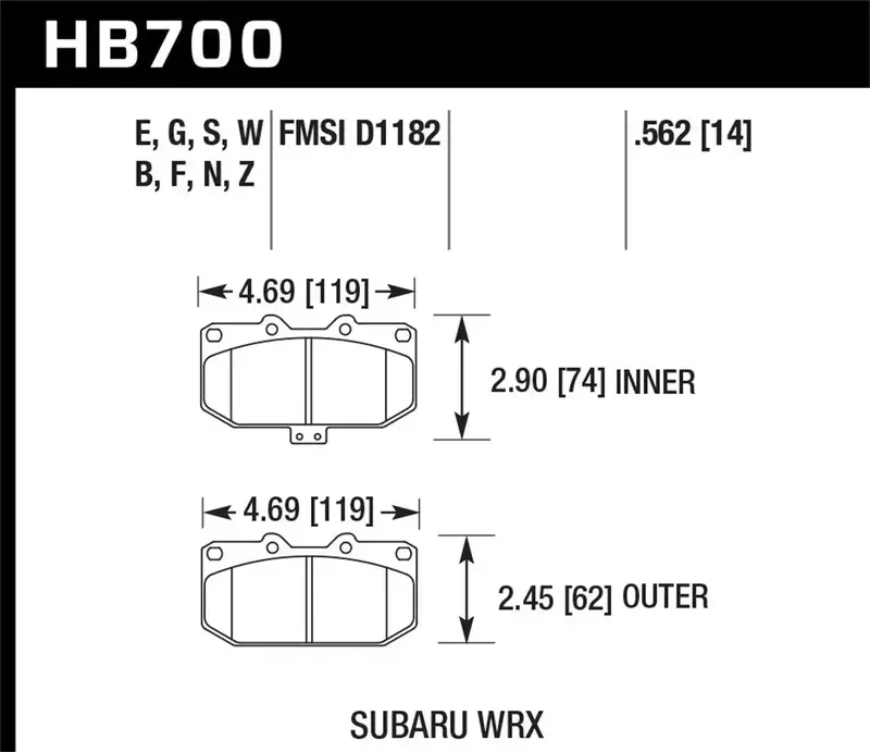 Hawk Performance Dtc-30 Street Brake Pads – 0.562" Thickness, High-Friction Compound For Daily Driving 1