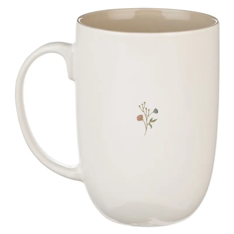 He Has Made Everything Beautiful In Its Time – Cream Ceramic Mug With Brown Interior 2
