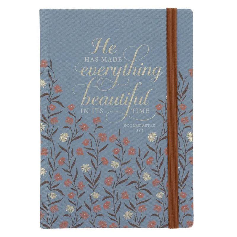 'He Has Made Everything Beautiful In Its Time' Hardcover Journal With Elastic Closure 1