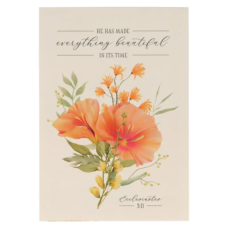'He Has Made Everything Beautiful' Mini Notepad – Ecclesiastes 3:11 Design 1