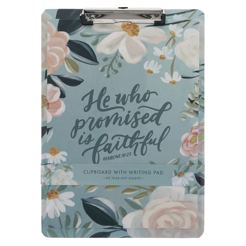 'He Who Promised Is Faithful' Clipboard & Notepad Combo 1