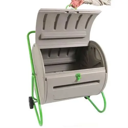 Heavy-Duty 4.9-Cubic-Foot Weatherproof Compost Tumbler Bin 1