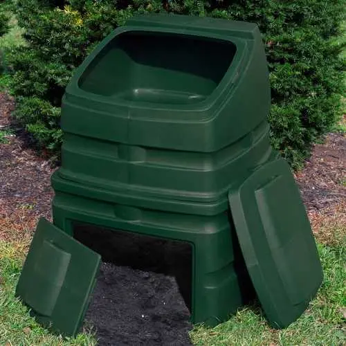 Heavy-Duty 90-Gallon Green Compost Bin For Outdoor Use 1