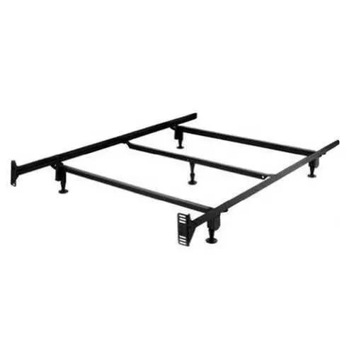 Heavy-Duty Full-Size Metal Bed Frame With Reinforced Headboard Mounting Brackets 1
