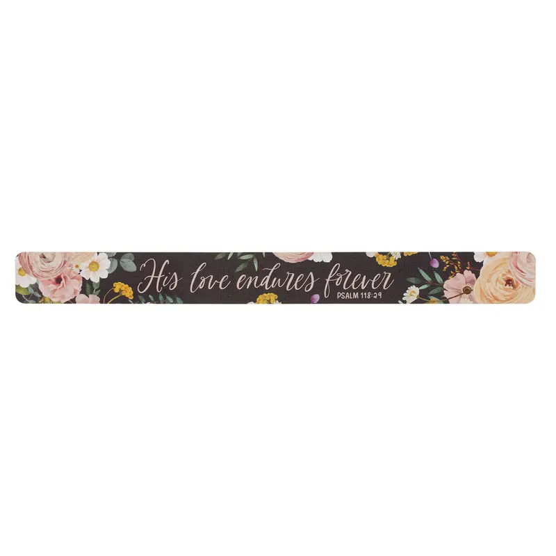 'His Love Endures Forever' Large Magnetic Strip – Faith-Filled Daily Reminder 1