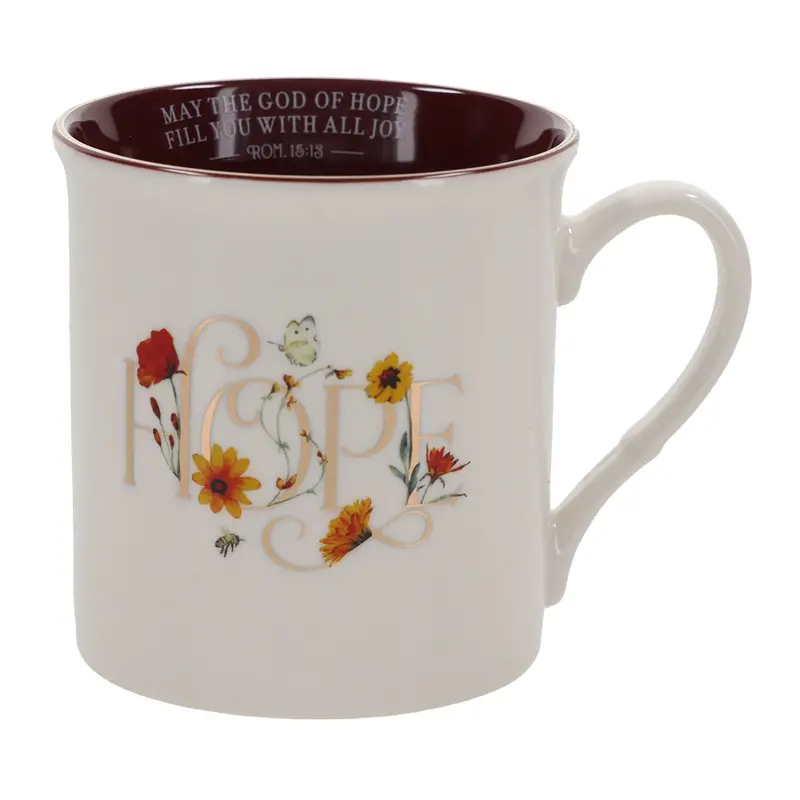 'Hope' Ceramic Mug – Uplifting Faith-Themed Drinkware 1