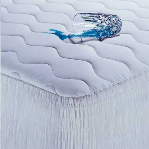 Hypoallergenic 100% Cotton Waterproof Queen Mattress Pad 1