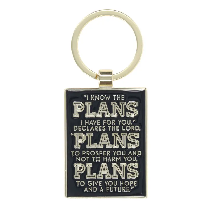 'I Know The Plans I Have For You' Faith-Inspired Metal Keychain 1