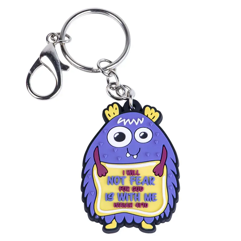 'I Will Not Fear — God Is With Me' Motivational Keychain (Isaiah 41:10) 1
