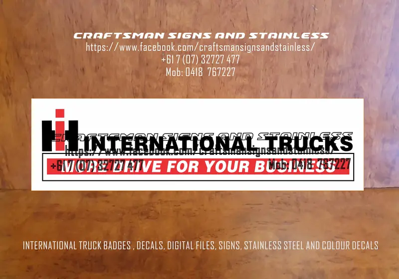 International Marketing Vinyl Decal – Bold Branding Design 1
