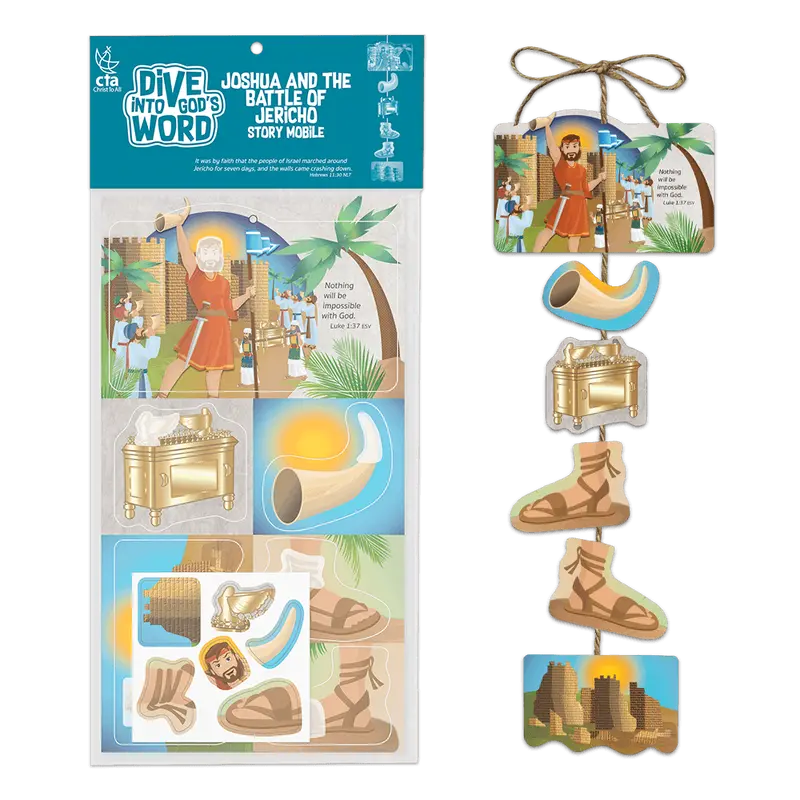 Joshua & Jericho Story Mobile – Hanging Visual Aid To Explore Bible Narratives 1