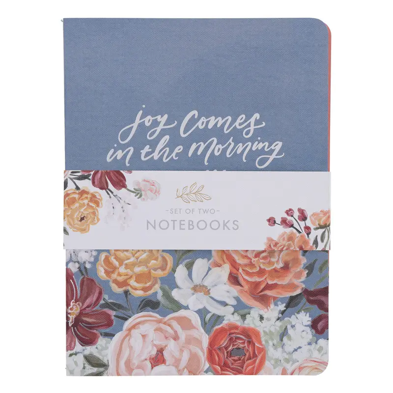 'Joy Comes In The Morning' Two-Piece Notebook Set (Medium Size) 1