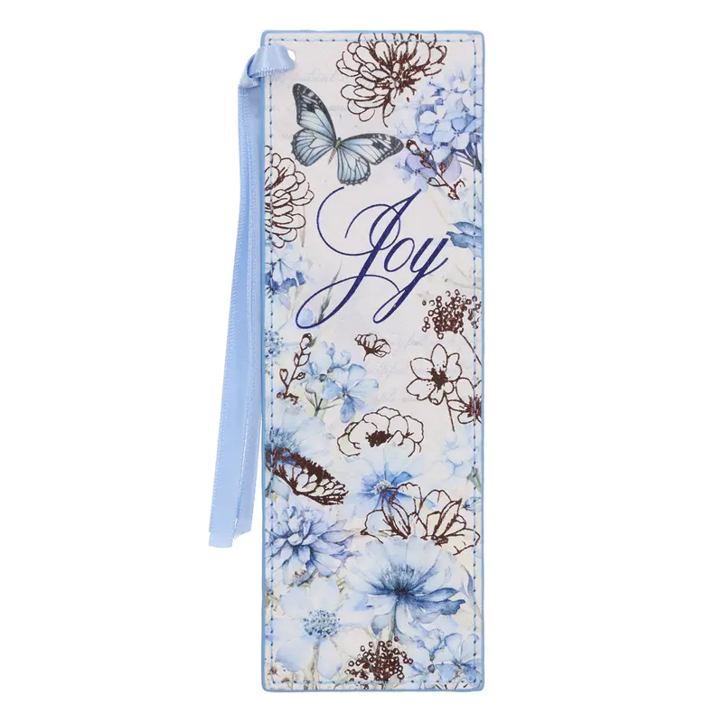 'Joy' Faux Leather Bookmark – Minimalist Uplifting Design 1