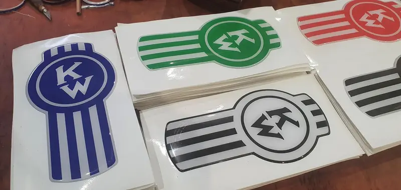 Kenworth Crooked Logo Epoxy-Domed Decal 1