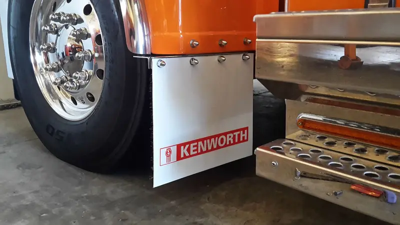 Kenworth Lettering Cut-Vinyl Decal For Mudflap Application 1