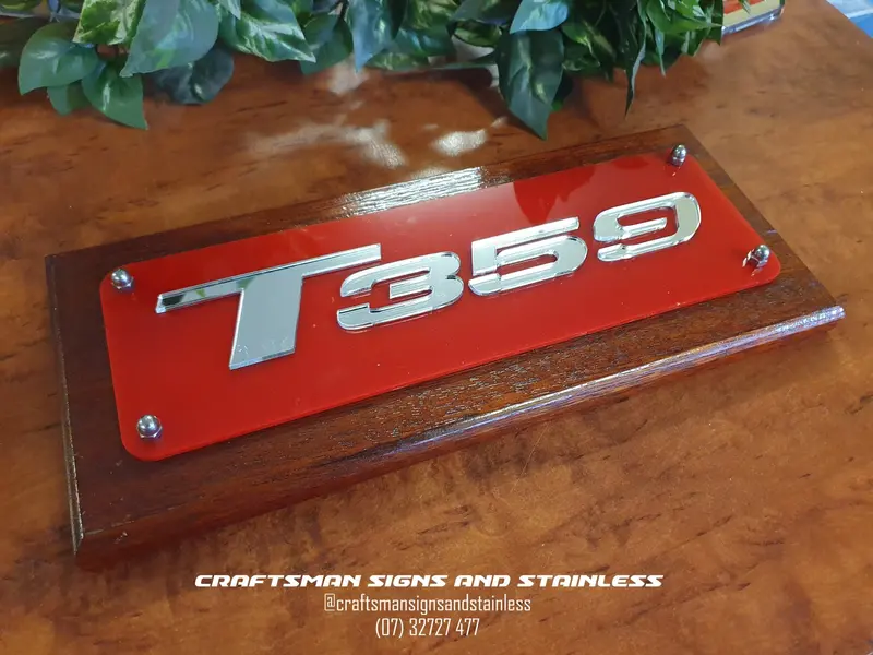 Kenworth T359 Wall Plaque – Stainless Steel Finish 1