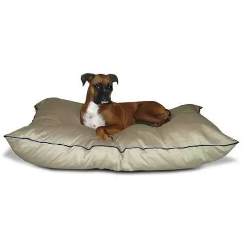 Khaki Medium Dog Pillow Bed – Handcrafted In The Usa 1