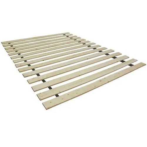 King Size Wooden Bed Slats – Usa-Made Solid Hardwood Support System 1