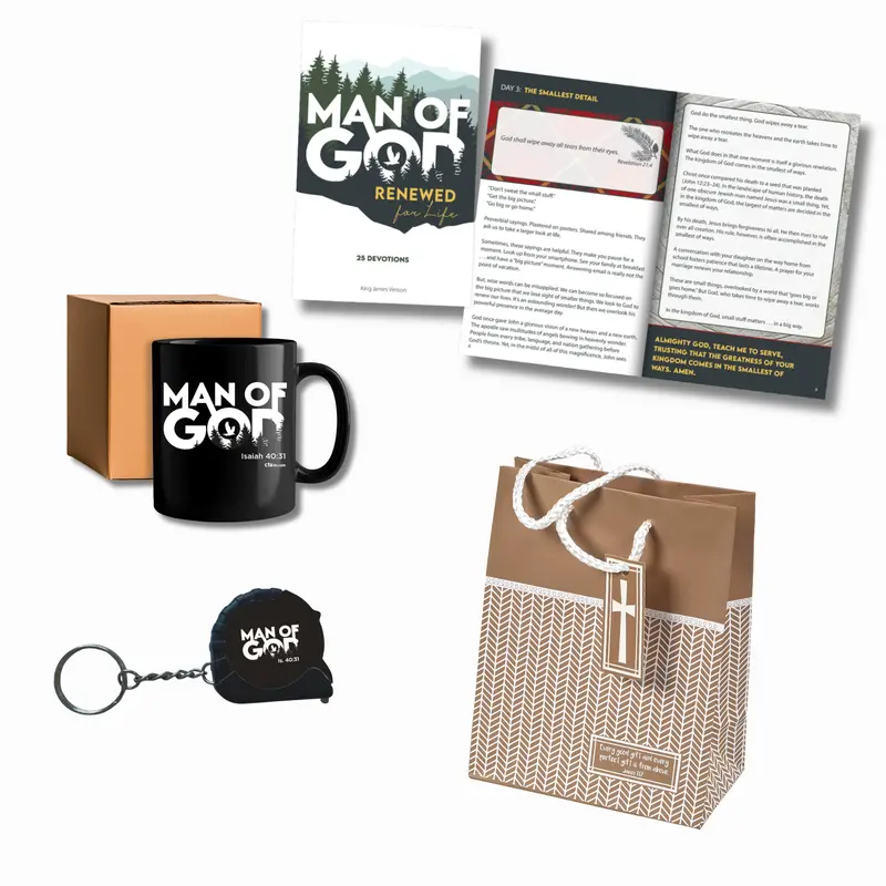 Kjv Deluxe Men’S Gift Set – ‘Man Of God: Renewed For Life’ Edition 1
