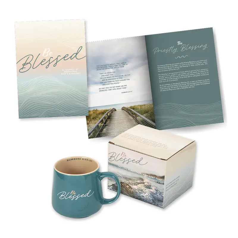 Kjv Devotional Journal + Ceramic Mug Set – Blessing-Themed Gift Bundle 1