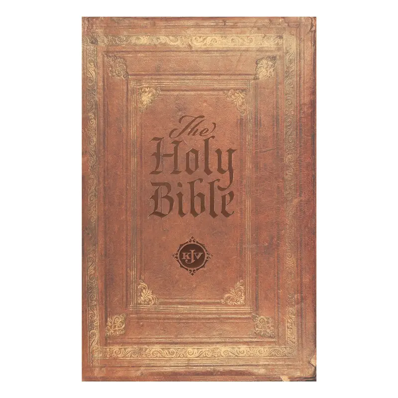Kjv Light Brown And Gold Paperback Bible For Outreach Use 1