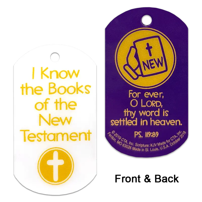 Kjv New Testament Books Reference Tags – Sheet Of 6 1