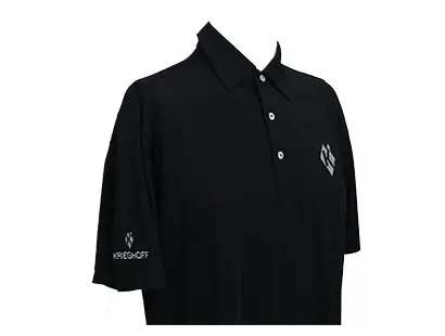 Krieghoff Bamboo Eco-Tec Polo Shirt In Black – Updated Logo Design 1