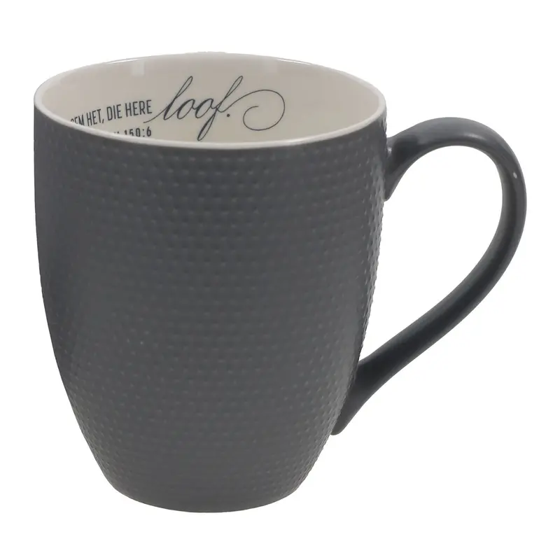 'Laat Alles Wat Asem Het, Die Here Loof' Afrikaans Ceramic Mug 1