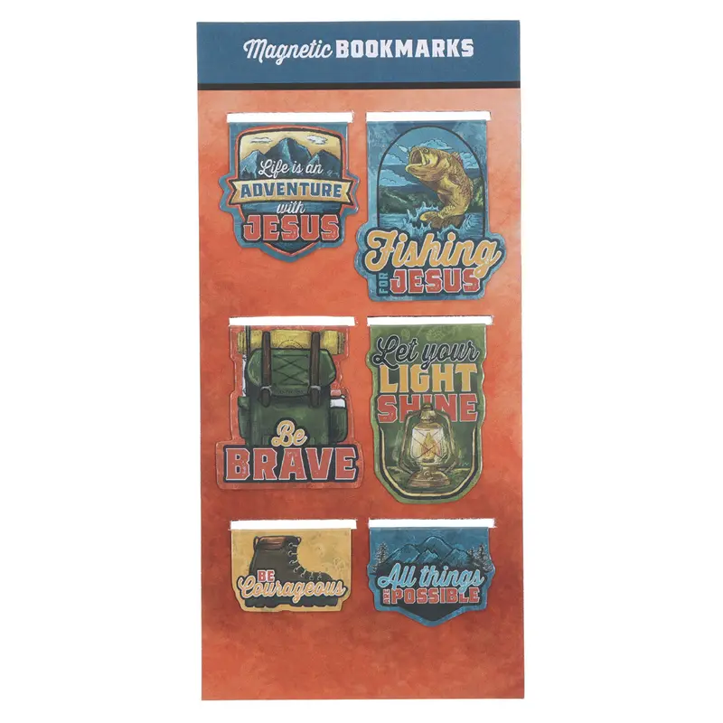 Life Is An Adventure With Jesus: Six-Piece Magnetic Bookmark Set 1
