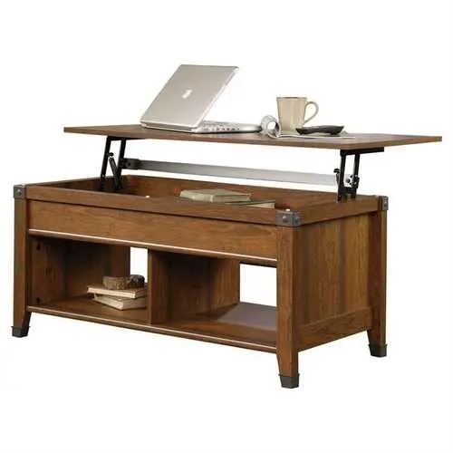 Lift-Top Cherry Wood Coffee Table – Functional Living Room Centerpiece 1