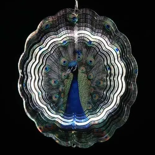 Lightweight Decorative Peacock Wind Spinner – Weather-Resistant Outdoor Garden Ornament 1