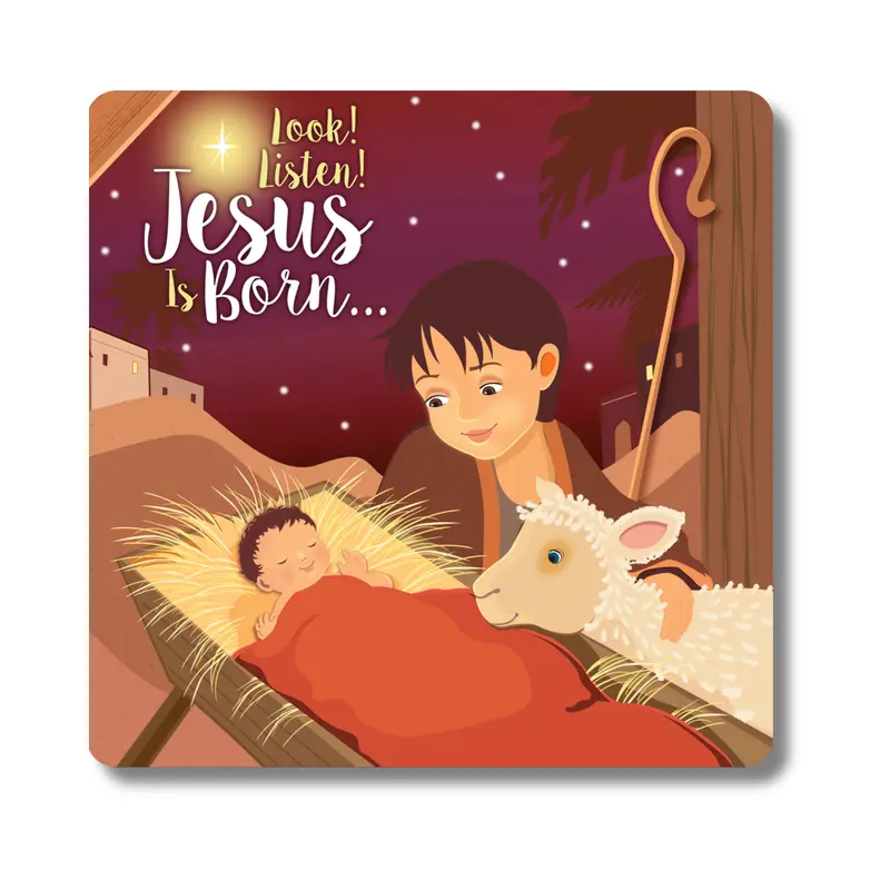 'Look! Listen! Jesus Is Born!' – 8-Page Interactive Board Book For Toddlers 1