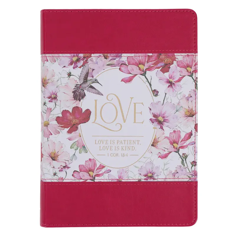 'Love Is Patient, Love Is Kind' Faux Leather Journal – Premium Edition 1