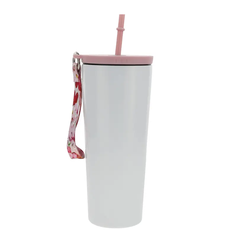 'Love Is Patient, Love Is Kind' Stainless Steel Travel Tumbler With Straw 2