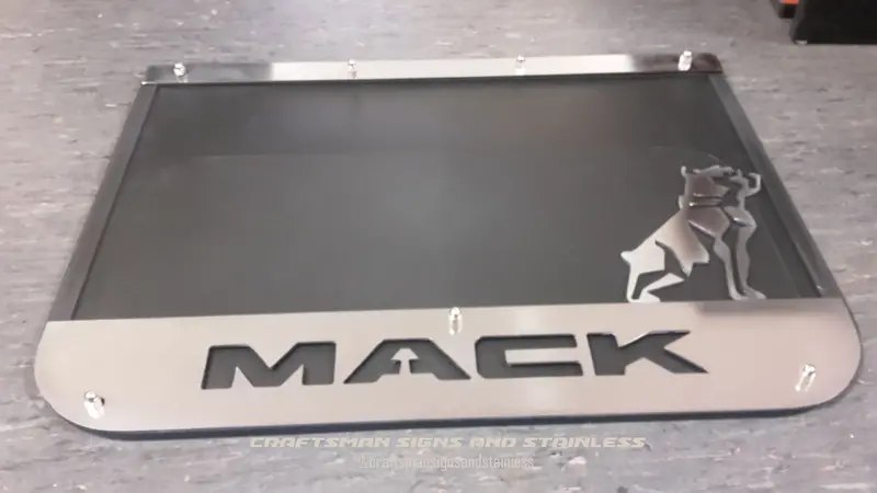 Mack New Breed Stainless Steel Mudflap Counterweight 1