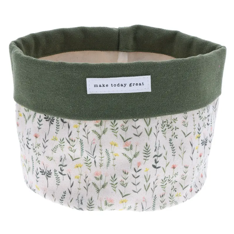 'Make Today Great' Canvas Planter Cover – Inspirational Home Decor 1