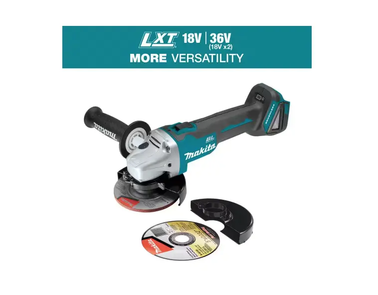 Makita Xag04Z 18V Lxt 4-1/2"–5" Cordless Angle Grinder (Bare Tool) 1
