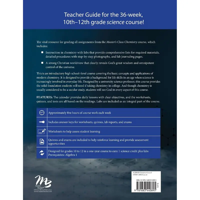 Master’S Class High School Chemistry — Comprehensive Teacher’S Guide (Paperback) 2