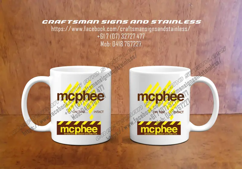 Mcphee Transport Custom White Ceramic Coffee Mug 1